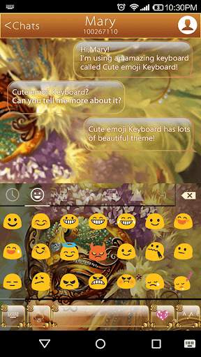 Masquerade Emoji Keyboard Skin screenshot 2