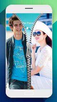Couple Photo Zipper Lock Screen screenshot 5