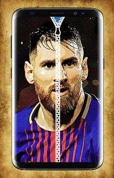 Lionel Messi Zipper Lock Screen 1 تصوير الشاشة
