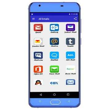All in one App - Emails & Social Networks screenshot 1
