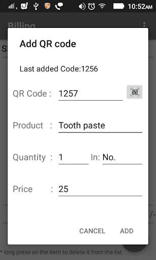 billing software for retail shop screenshot 2