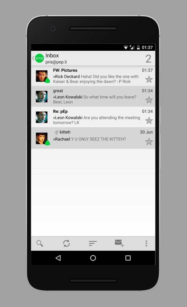 p≡p pretty Easy privacy screenshot 1