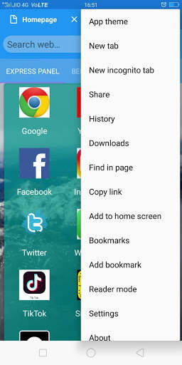 Lala Fast Browser screenshot 3