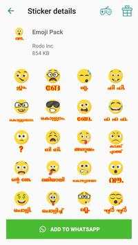 Malayalam sticker for WhatsApp (WAStickerApps) screenshot 2