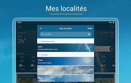 Météo & Radar - pluie et vent screenshot 15