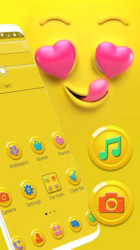 Tema Kuning Senyum Cinta Wajah screenshot 2