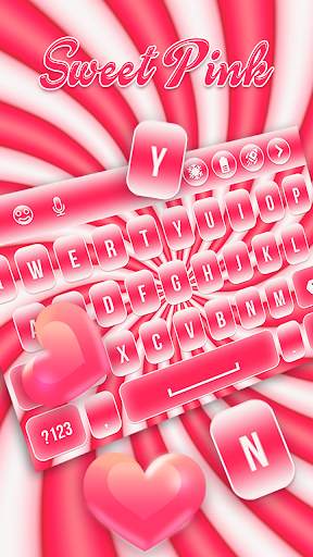 Sweet Pink Keyboard screenshot 2