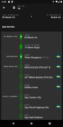 SG Bus: Bus Arrival Time   EZ-Link Card Reader App screenshot 4