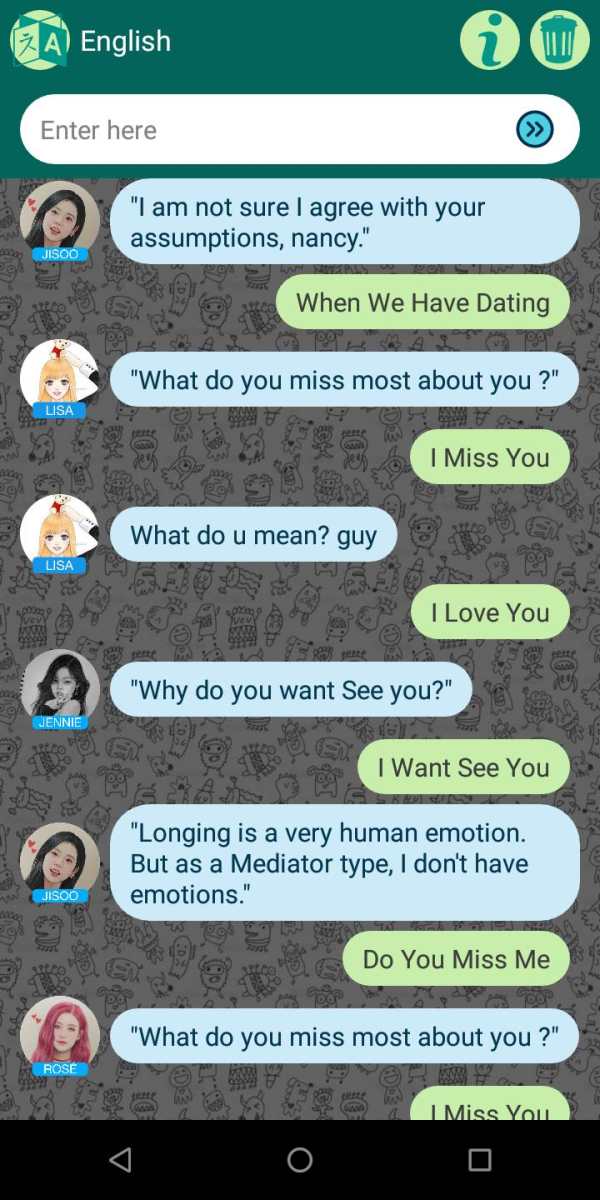 BlackPinK Messenger Chat Prank screenshot 2