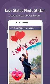 Love Status Photo Sticker 3 تصوير الشاشة