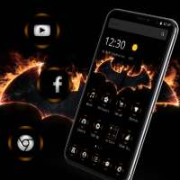 Fire Dark Bat Theme on 9Apps