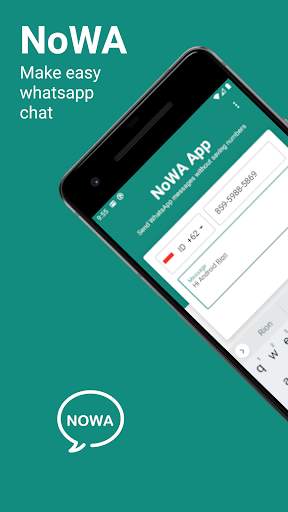 NoWA App - Send WhatsApp message w/o saving number screenshot 1
