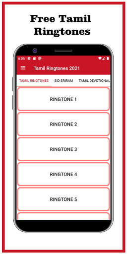 Tamil Ringtones 2021 : Free Tamil Tones Cut Songs screenshot 1