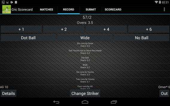Cricket Scorecard screenshot 2