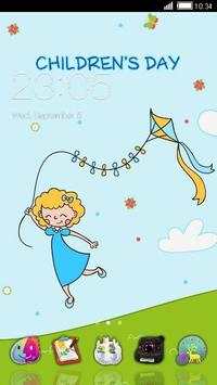 CHILDRENS DAY C LAUNCHER THEME screenshot 2