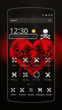 Blood Rose Skull Theme screenshot 1