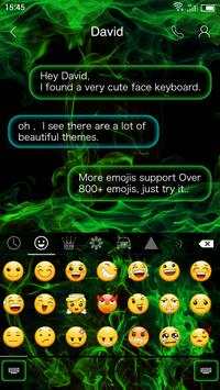 Emoji Keyboard-Cold Fire 4 تصوير الشاشة