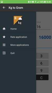 Kg to g / Kilograms to Grams Converter screenshot 1