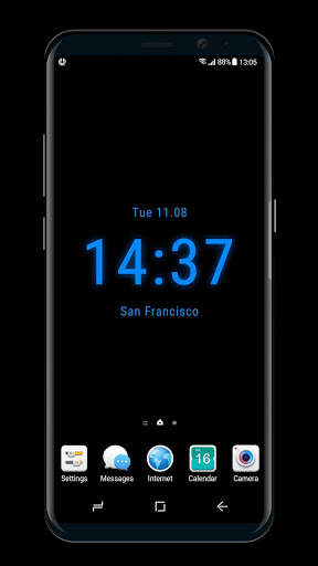 Clock on Homescreen  Live Wallpaper screenshot 2