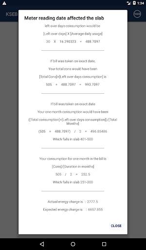 KSEB Telescopic bill calculator screenshot 12