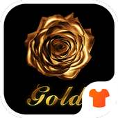 Gold Rose Theme for Android Free icon