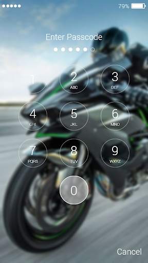 Motorcycle Lock Screen screenshot 8