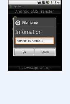 SMS Backup for Andriod screenshot 3