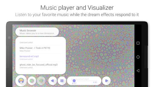 Psychedelic dream - trippy camera & music player screenshot 1