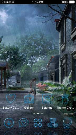ฝนธีมธรรมชาติ: วันฝนตกวอลล์เปเปอร์ที่สวยงาม screenshot 3