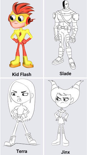 How to draw Teen Titans screenshot 4