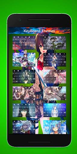 anime girl keyboard theme screenshot 2