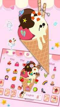 Sweet Ice Cream Keyboard 3 تصوير الشاشة