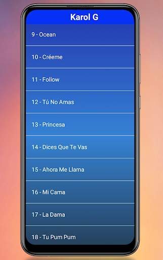 Karol G 2021 songs screenshot 2