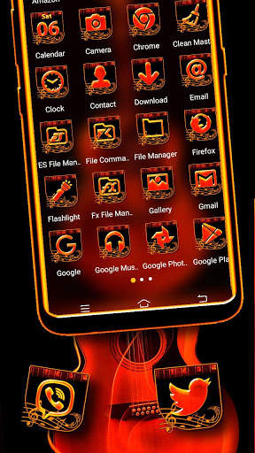 Musical Guitar Launcher Theme screenshot 2