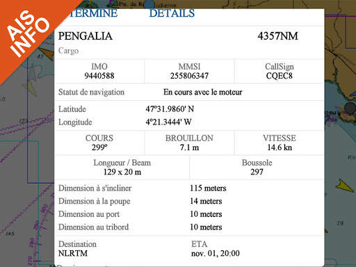 AIS Flytomap GPS Cartes nautiques et de pêche screenshot 11