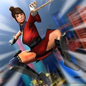 Ninja Girl Superhero Game icon
