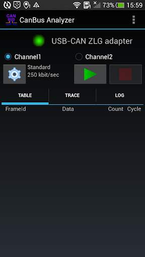 CanBus Analyzer - CANalyst-II screenshot 1