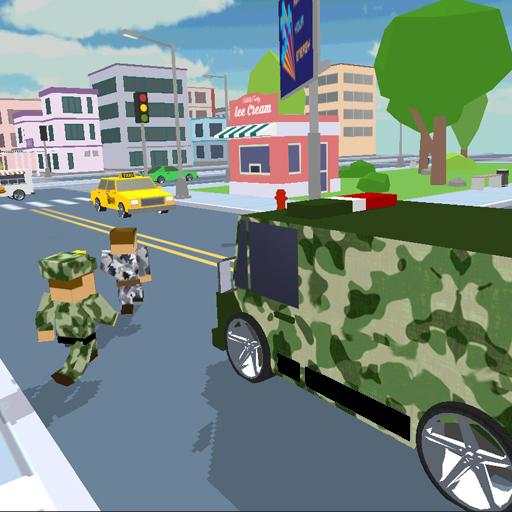 Blocky Army City Rush Racer 1.1