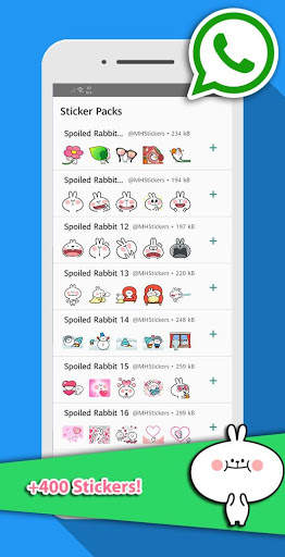 MHStickers for Whatsapp : Spoiled Rabbit screenshot 3