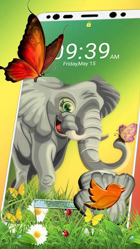 Cute Elephant Painting Theme screenshot 3