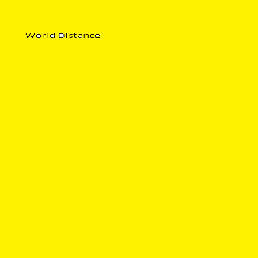World Distance icon