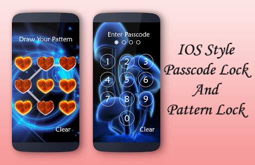 Neon Blue Lock Screen screenshot 4