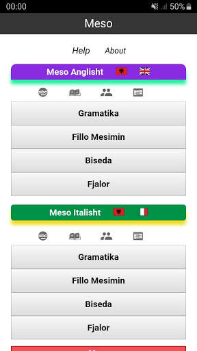 Meso Anglisht & Italisht скриншот 1
