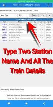 Assam Railway(TRAIIN LOCATION) Time Table Apps screenshot 5