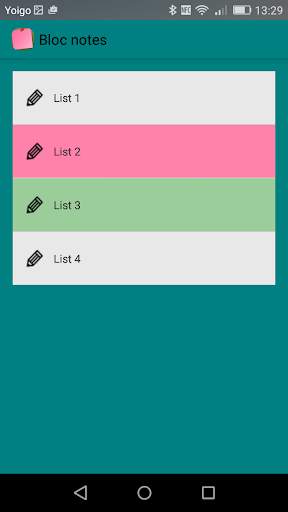 Bloc notes screenshot 4