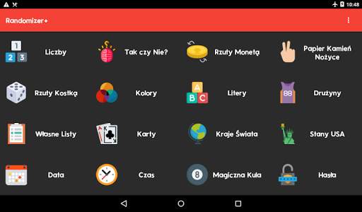 Randomizer  Generator losowych wyborów liczb haseł screenshot 7