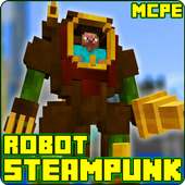 Steampunk Robot Addon for Minecraft PE logo