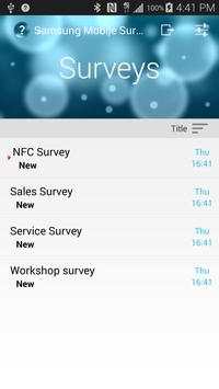 Samsung Mobile Survey screenshot 1