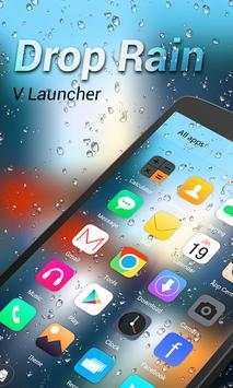 Drop Rain 3D V Launcher Theme screenshot 1