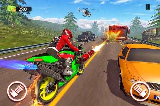 Bike Racing Simulator: Traffic Shooting Game screenshot 1